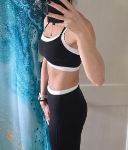 2 Pieces Workout Sets for Women,Seamless Yoga Leggings with Padded Sports Bras,Athletic Matching Outfits,Gym,Casual